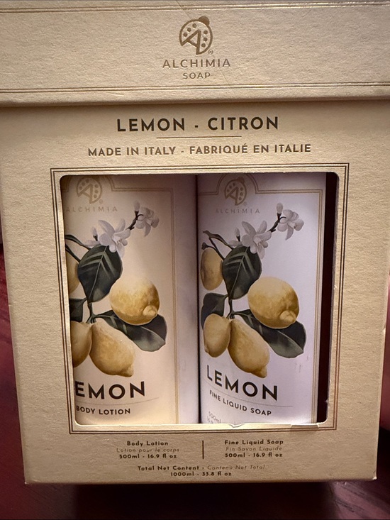 Other - ✴️New✴️ Alchimia Lemon Body Lotion & Liquid Soap Set